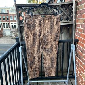 Lauren Ralph Lauren Plus Snake Pants 18W